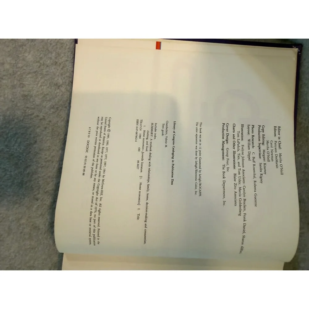 Teen Guide Valerie Chamberlain 1984 Home Economics Textbook 6th Ed McGraw-Hill